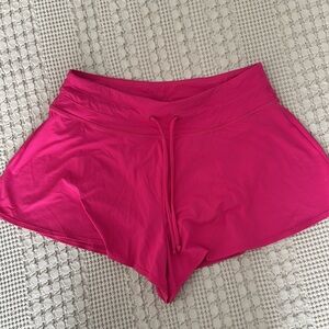 CRZ YOGA hot pink sports shorts